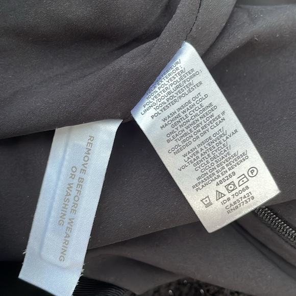 Ann Taylor Black Textured Tweed Pencil Skirt with Metallic Thread and Sequins - Picture 5 of 5